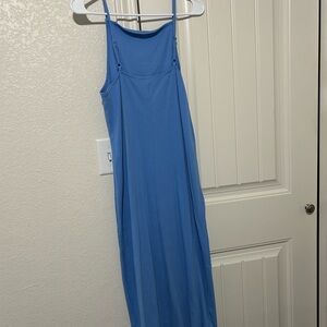 Blue Spaghetti Strap Dress